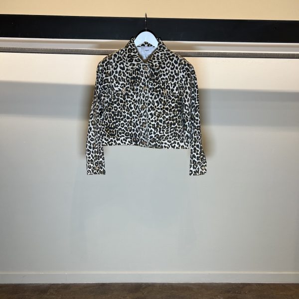 Giubbino Jeans Leopardato
