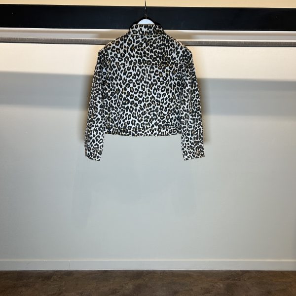 Giubbino Jeans Leopardato