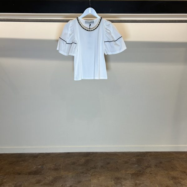 T-Shirt Girocollo Macramè