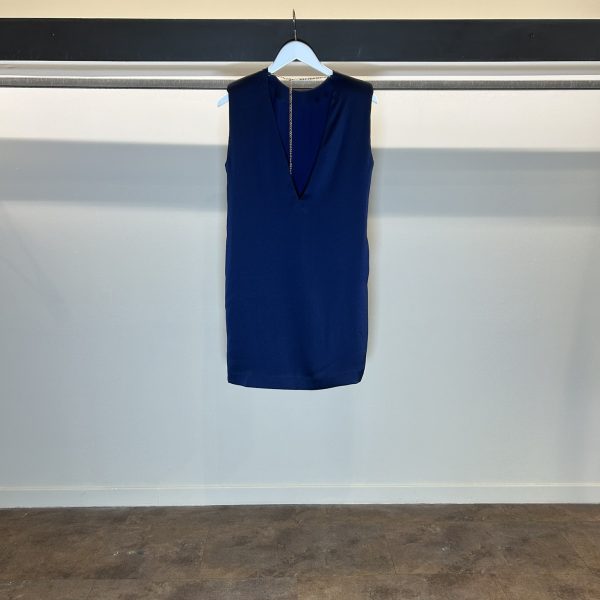 Vestito Corto Blu Notte
